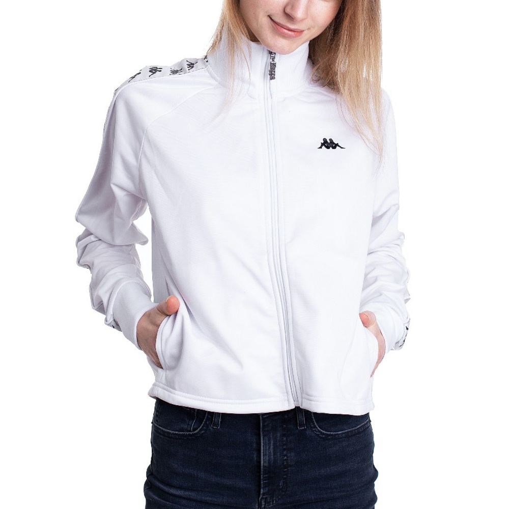Kappa white zip-up sweater